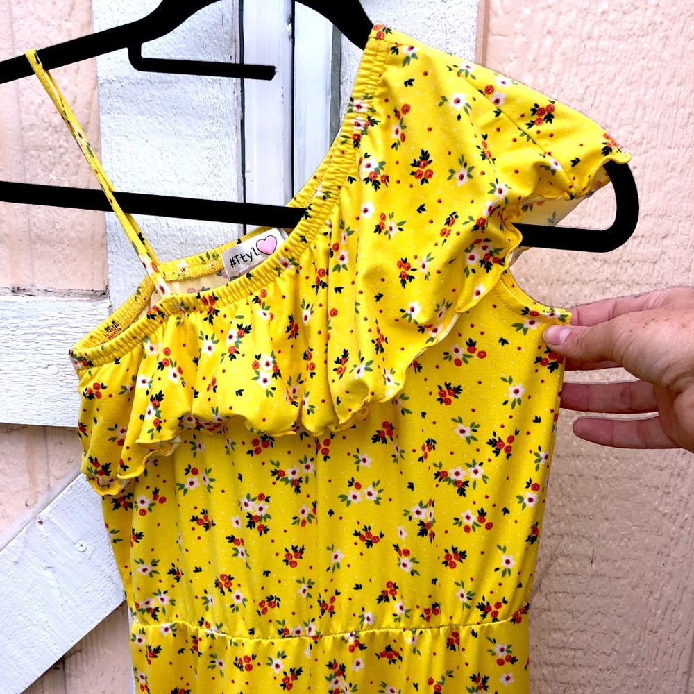 Yellow Floral Jumpsuit